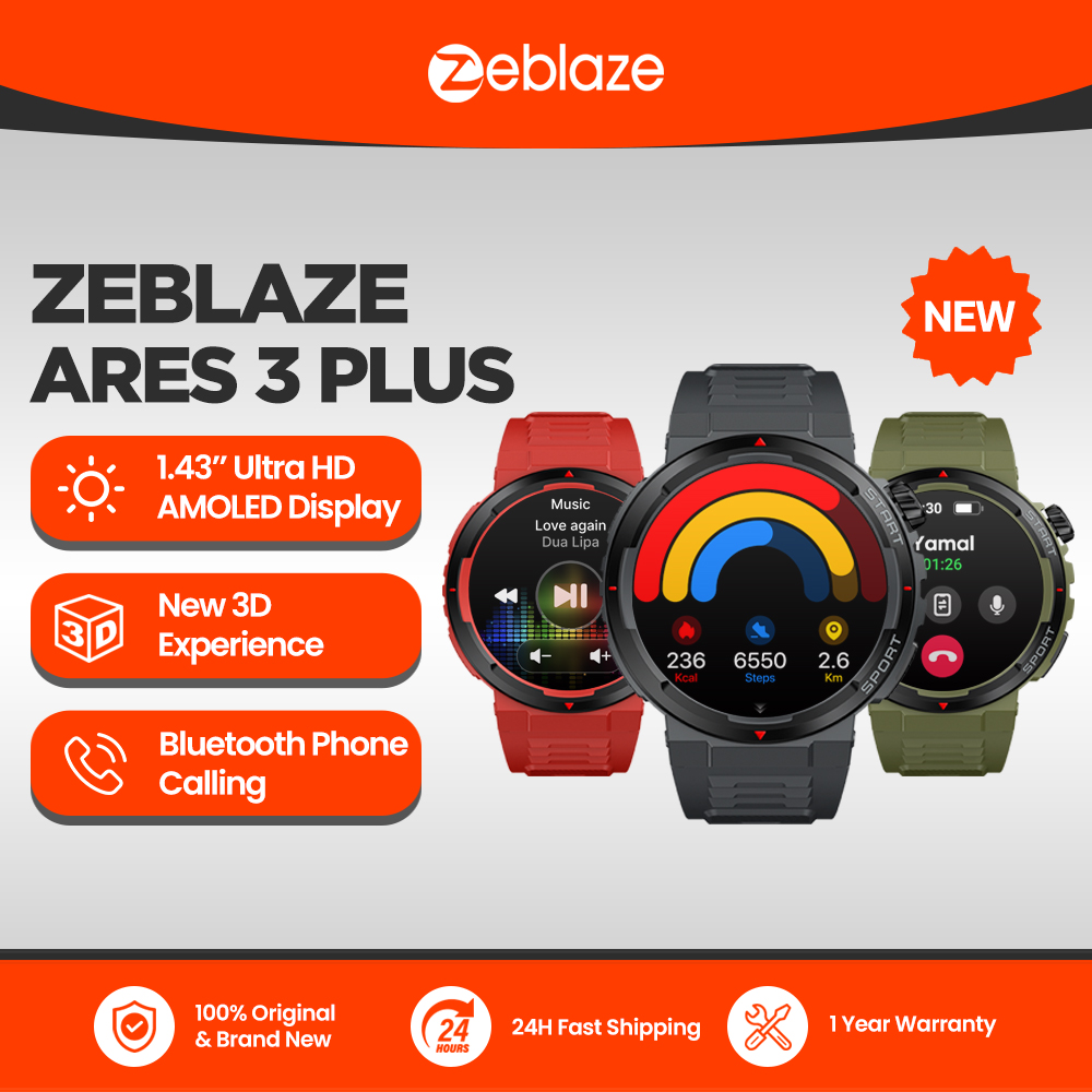 Smartwatch Faces - جديد Zeblaze Ares 3 Plus 1.43