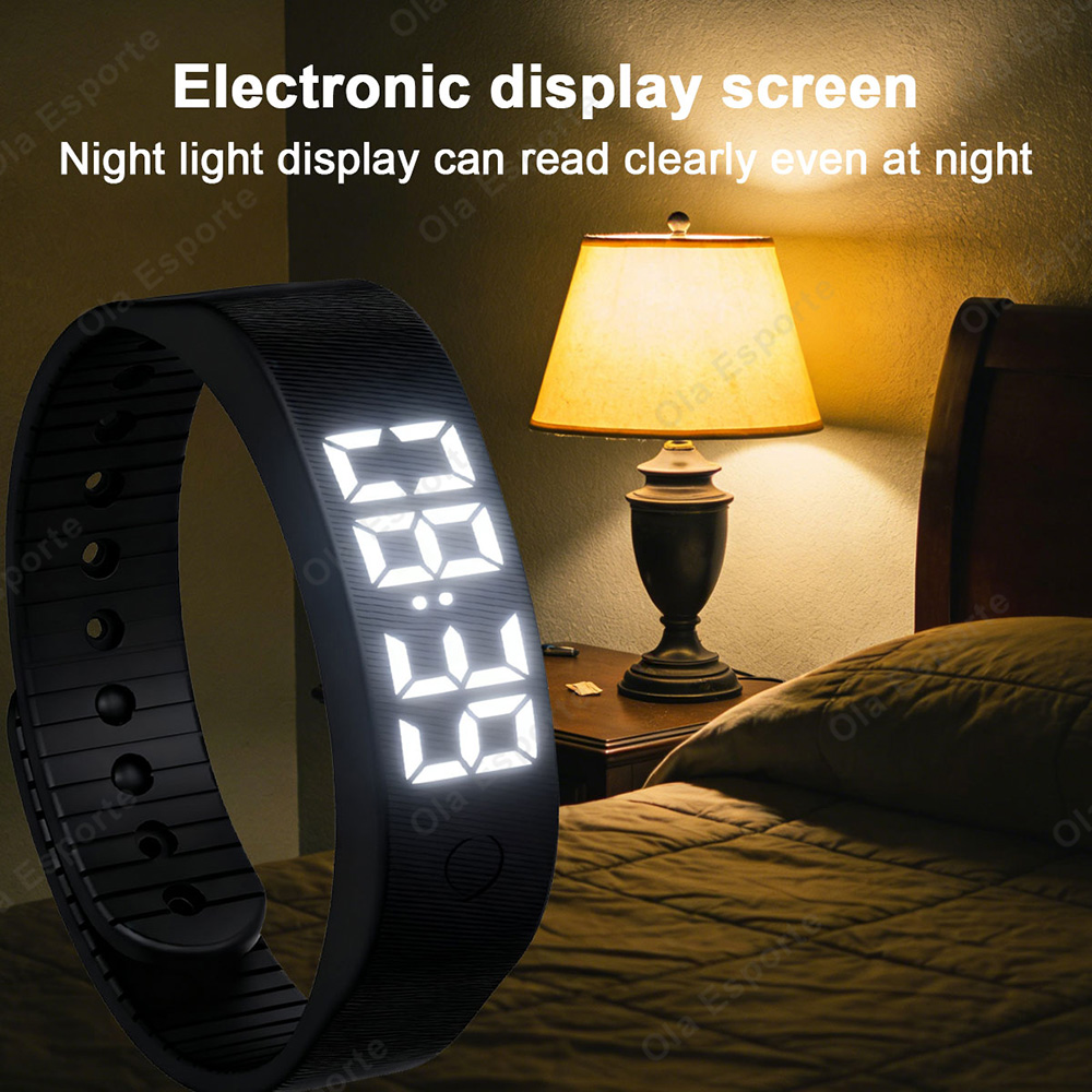 سوار ذكي LED رقمي مقاوم للماء، - مراجعة Android Smartwatch Accessories وسعره