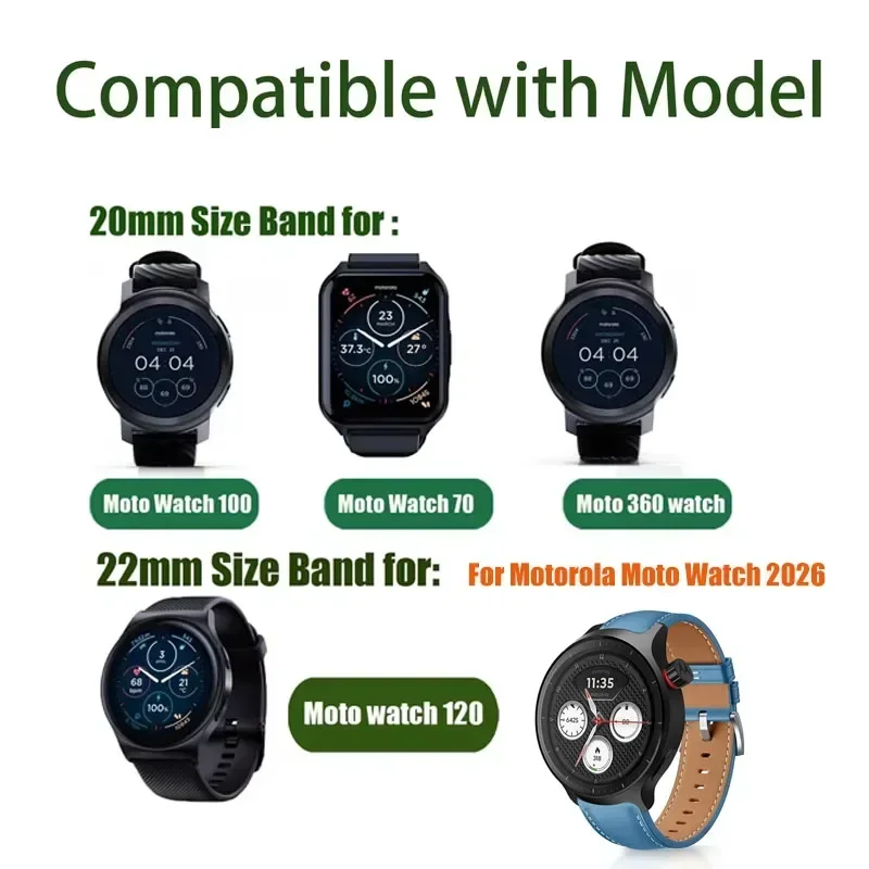 حزام رياضي ثنائي اللون قابل لل - مراجعة Motorola Smartwatch Accessories وسعره
