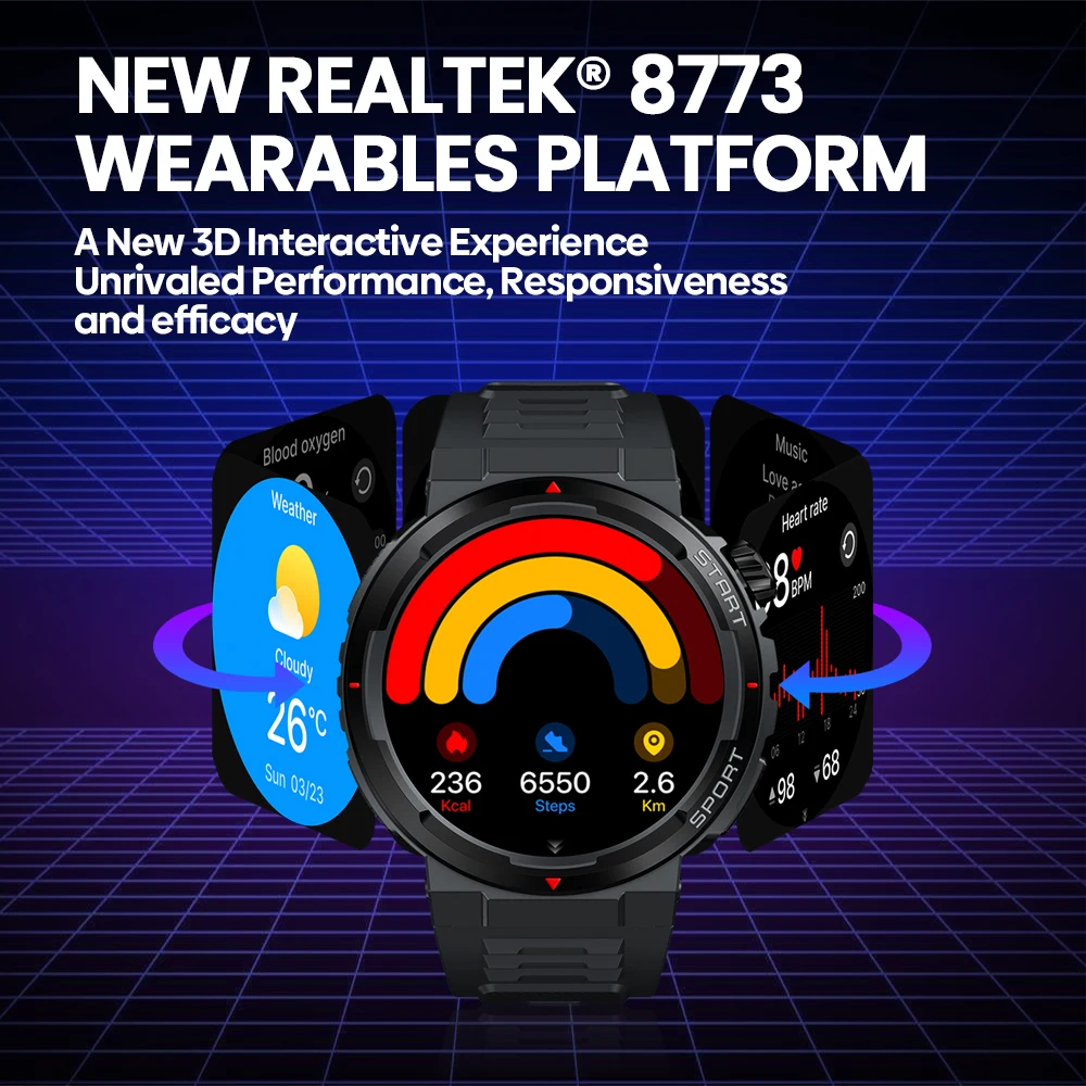 جديد Zeblaze Ares 3 Plus 1.43  - مراجعة Smartwatch Faces وسعره