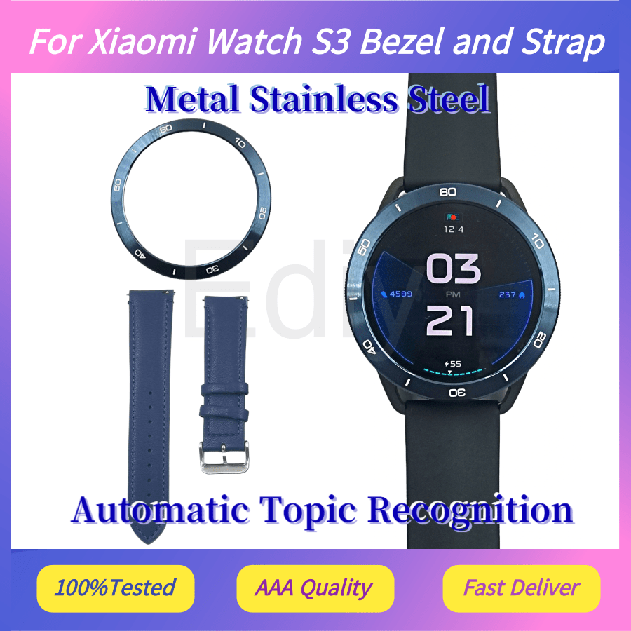 إطار وحزام أصفر لساعة شاومي S3 - مراجعة Xiaomi Smartwatch S3 Accessories وسعره