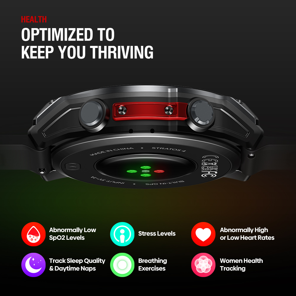 جديد Zeblaze Stratos 4 GPS ساع - مراجعة Smartwatch Nexus وسعره