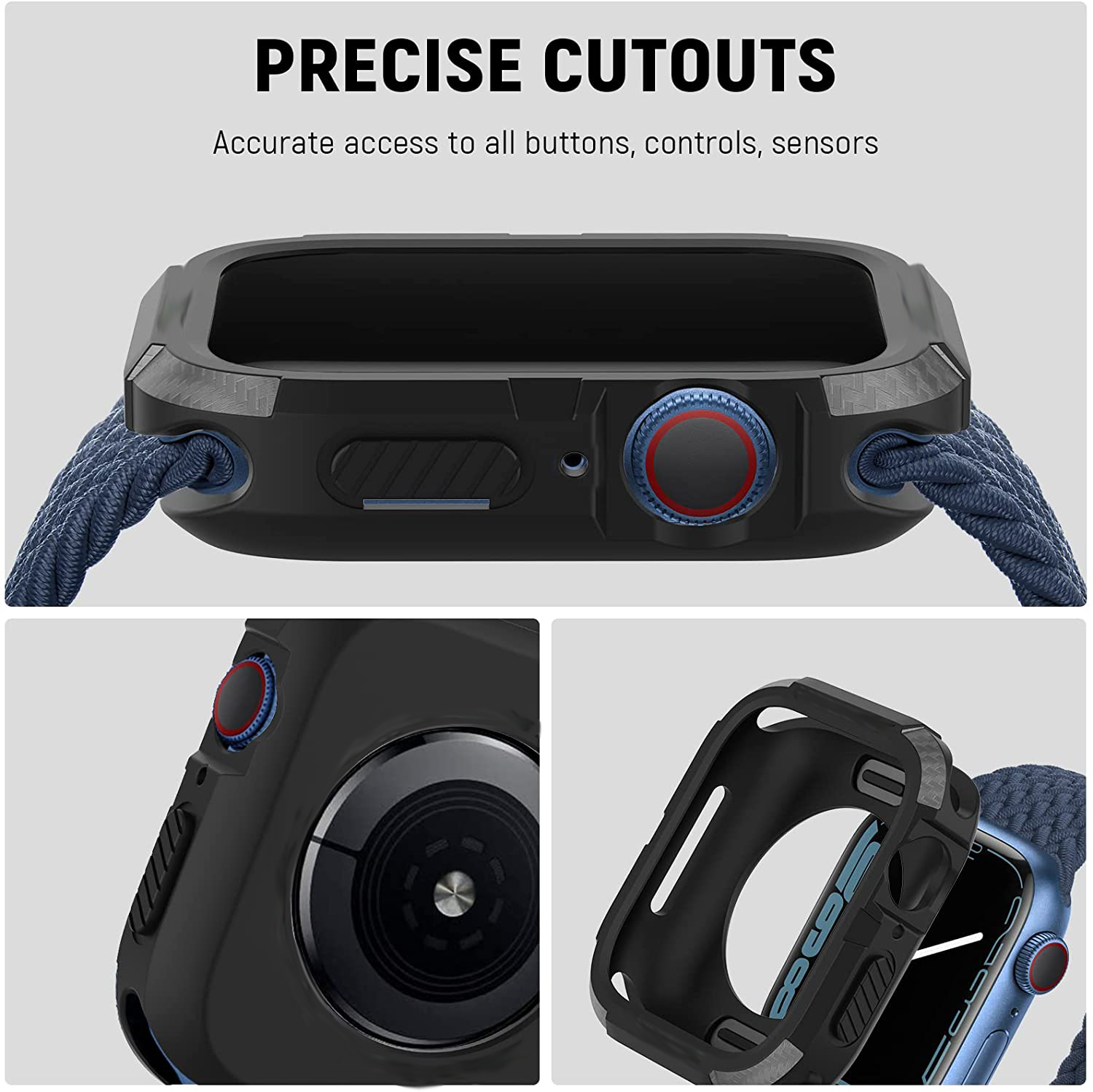 غطاء متين لساعة أبل 44 مم 40 م - مراجعة Smartwatch Band Accessories وسعره